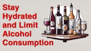 Stay Hydrated and Limit Alcohol Consumption