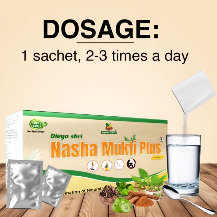 Nasha Mukti Plus sachet dosage