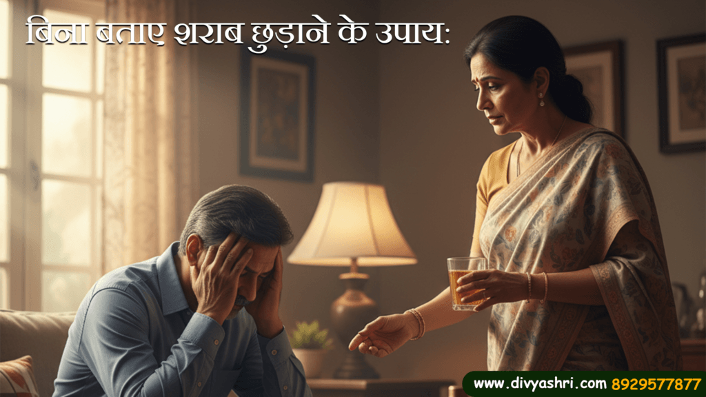 बिना बताए शराब छुड़ाने के उपाय: